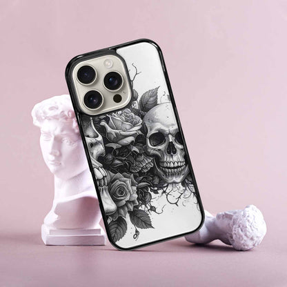 iPhone 16 Pro Case — Skull Gothic Art Dark Original, Customized Protective Case