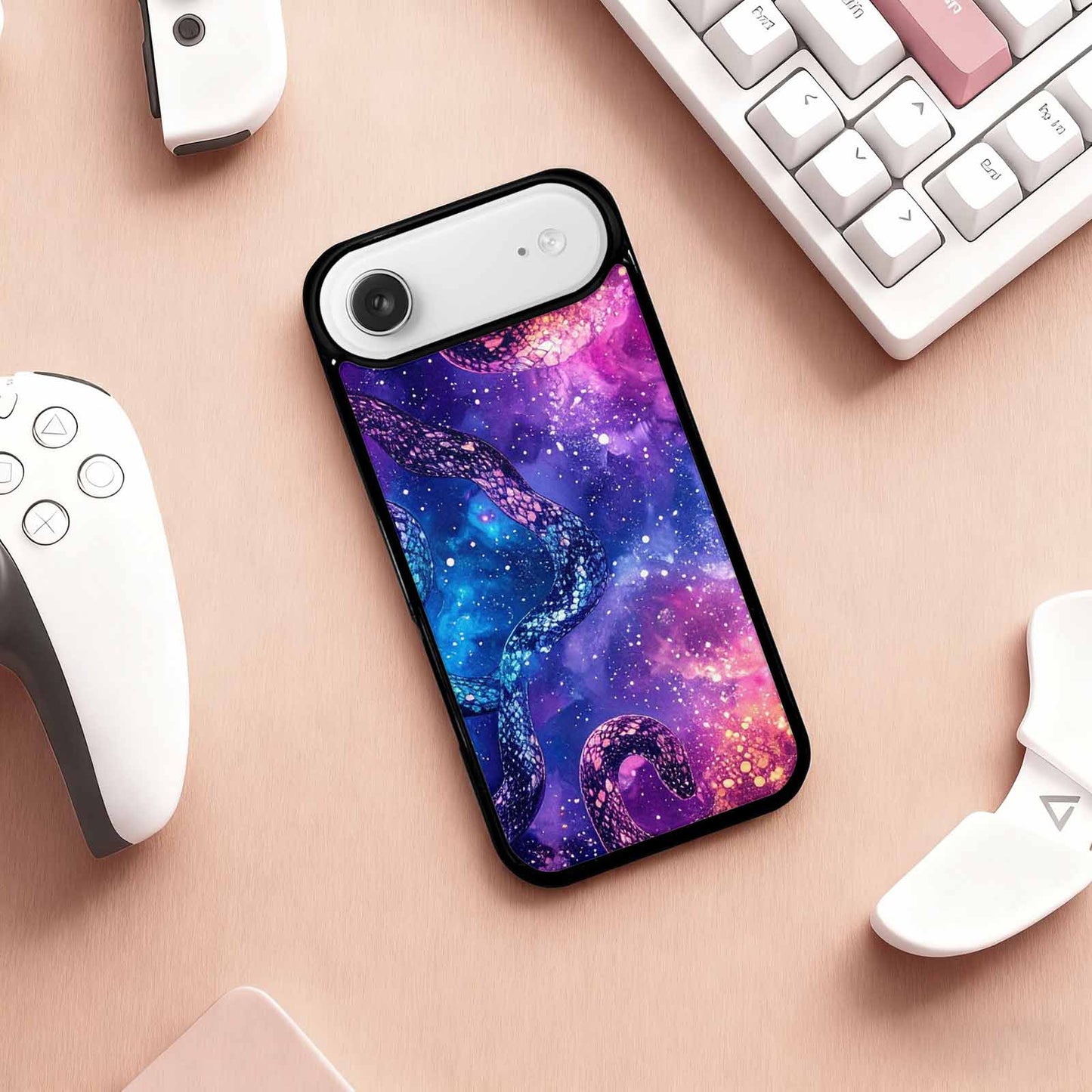 iPhone 17 Air Case — Snake Print Galaxy Seamless Pattern Animal, Custom Made Phone Cover