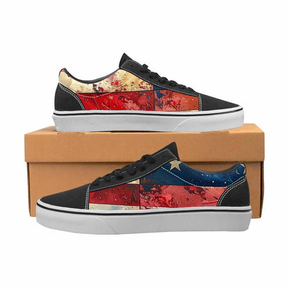 WOMEN'S American Flag Stars Canvas Lace-Up Cottagecore Shoes