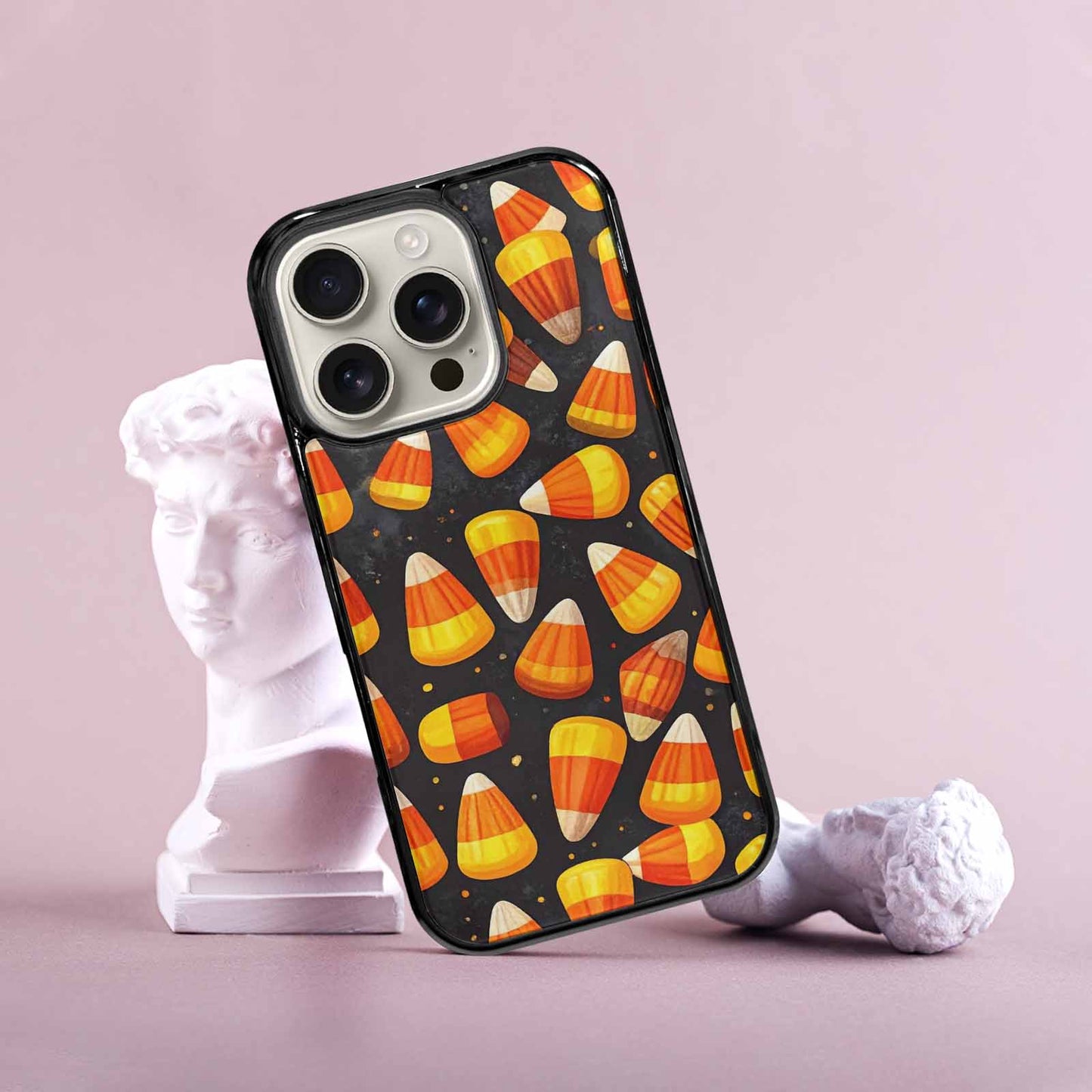 iPhone 16 Pro Case — Halloween Candy Corn Custom, Customized Protective Case