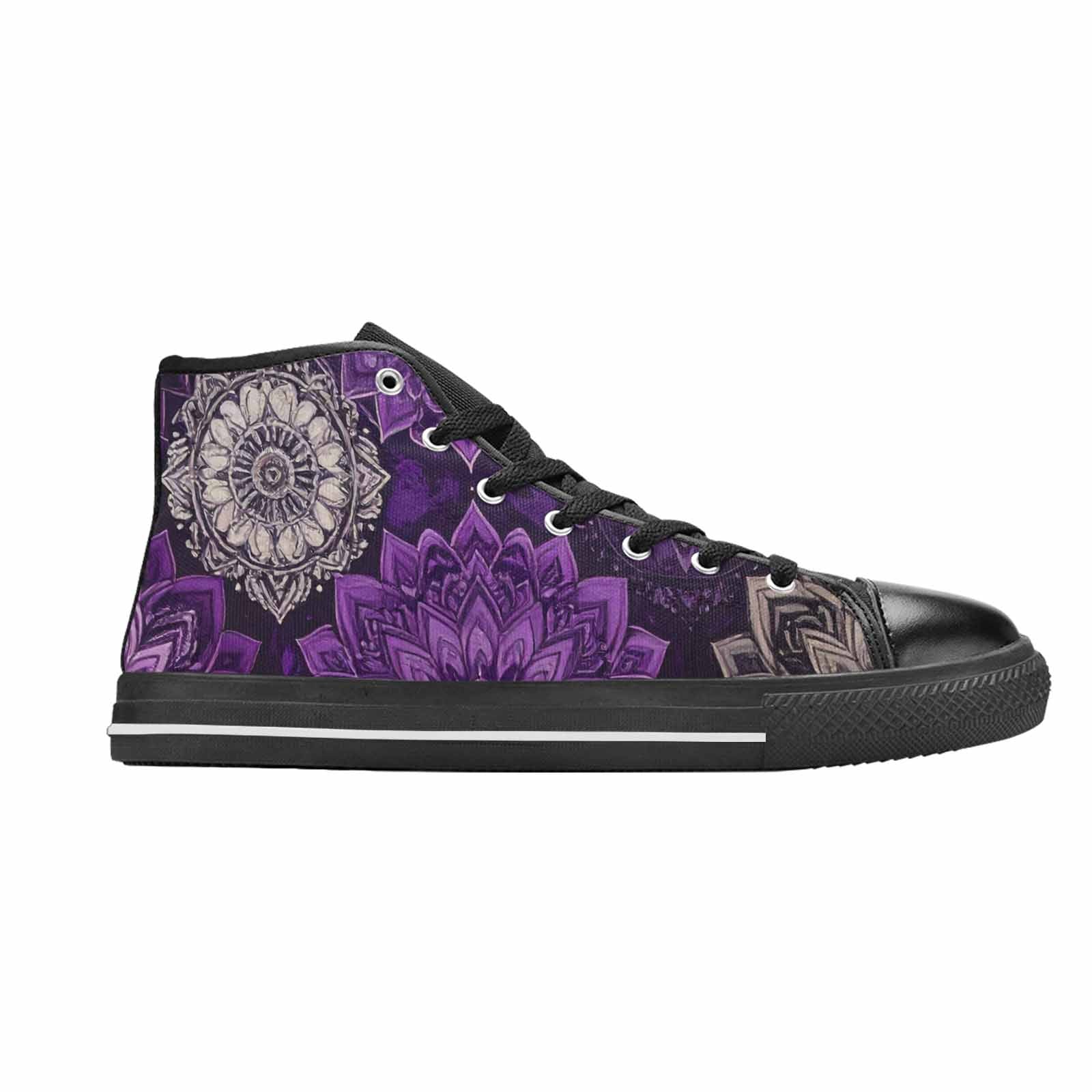 MEN'S Mandala High Top Canvas Y2K Custom Sneakers