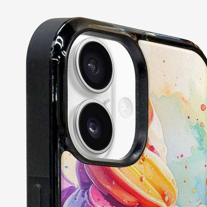 iPhone 16 Case — Melting Icecream Collage, Custom Printed Phone Case