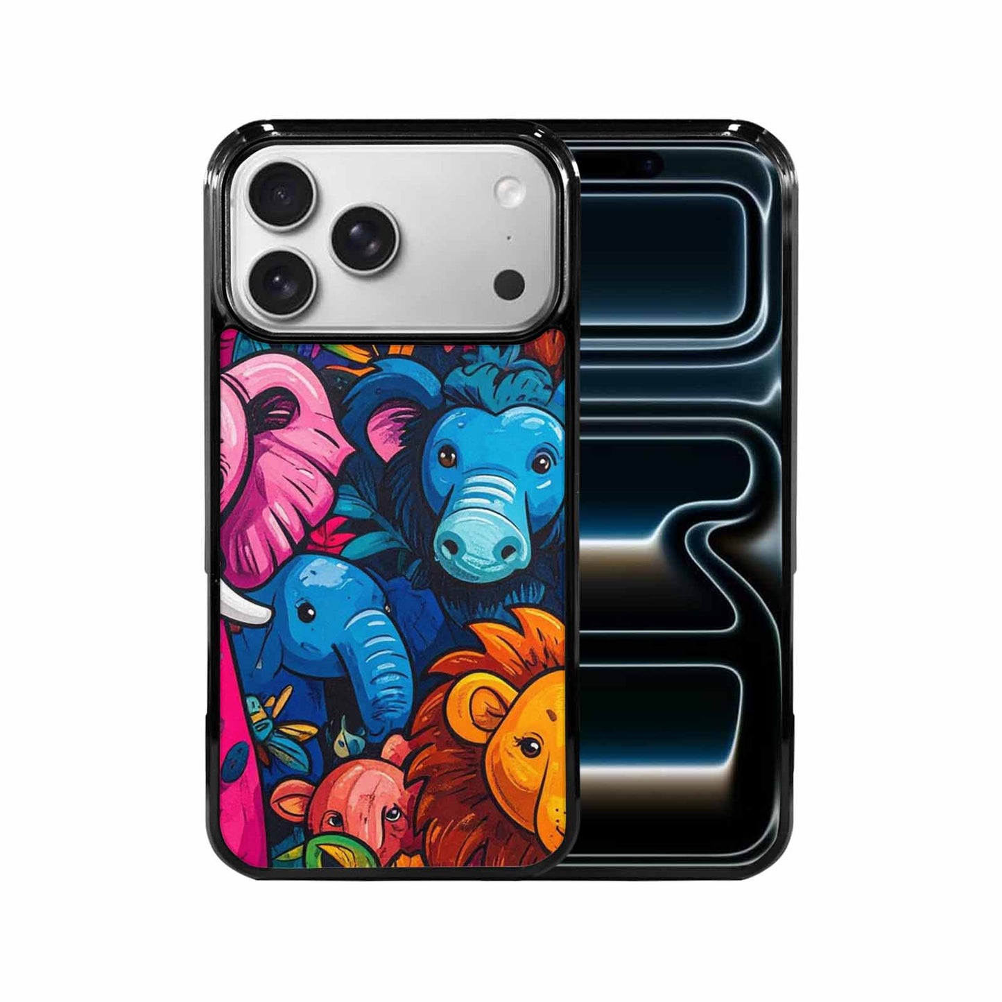 iPhone 17 Pro Max Case — Cartoon Animal Characters Cartoon Cute, Custom Art Phone Cover