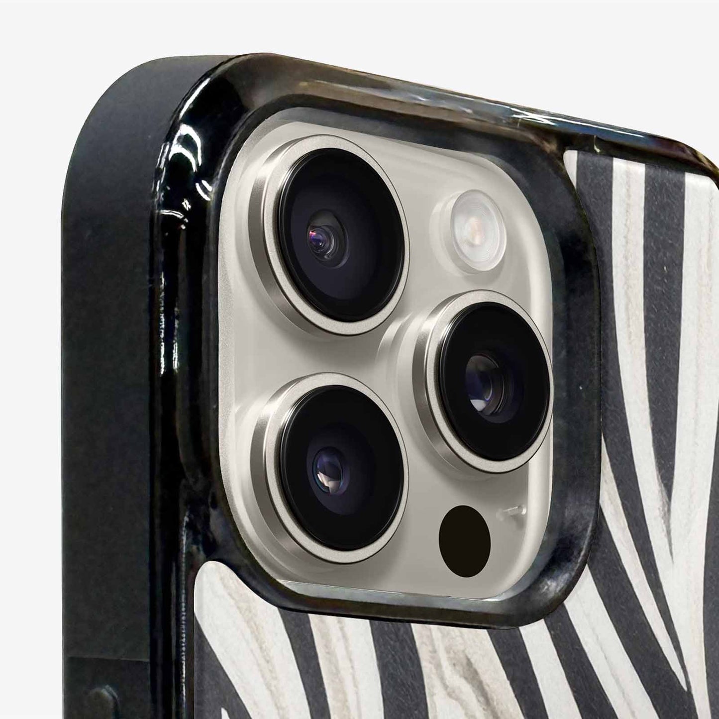 iPhone 15 Pro Max Case — Modern Zebra Stripe, Custom Designed Case Cover