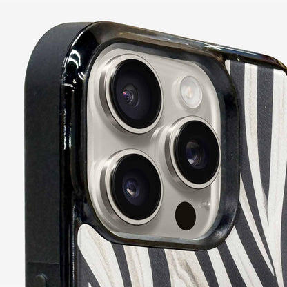 iPhone 15 Pro Max Case — Modern Zebra Stripe, Custom Designed Case Cover
