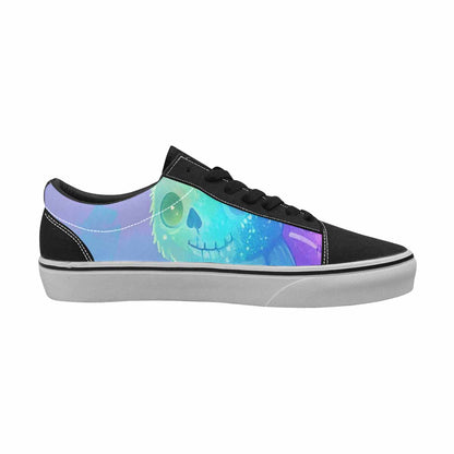 WOMEN'S Rainbow Teddy Skeletons Eye Lace-Up Canvas Dark Academia Custom Sneakers