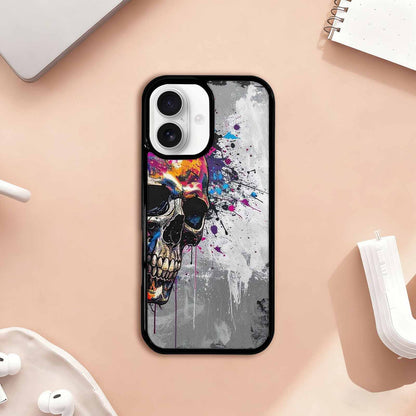 iPhone 17 Case — Skull Dark Art Gothic Print Gothic, Custom Printed Phone Case