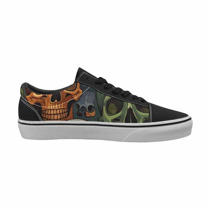 WOMEN'S Skulls  Camo Skulls Lace-Up Canvas Aesthetic Shoes