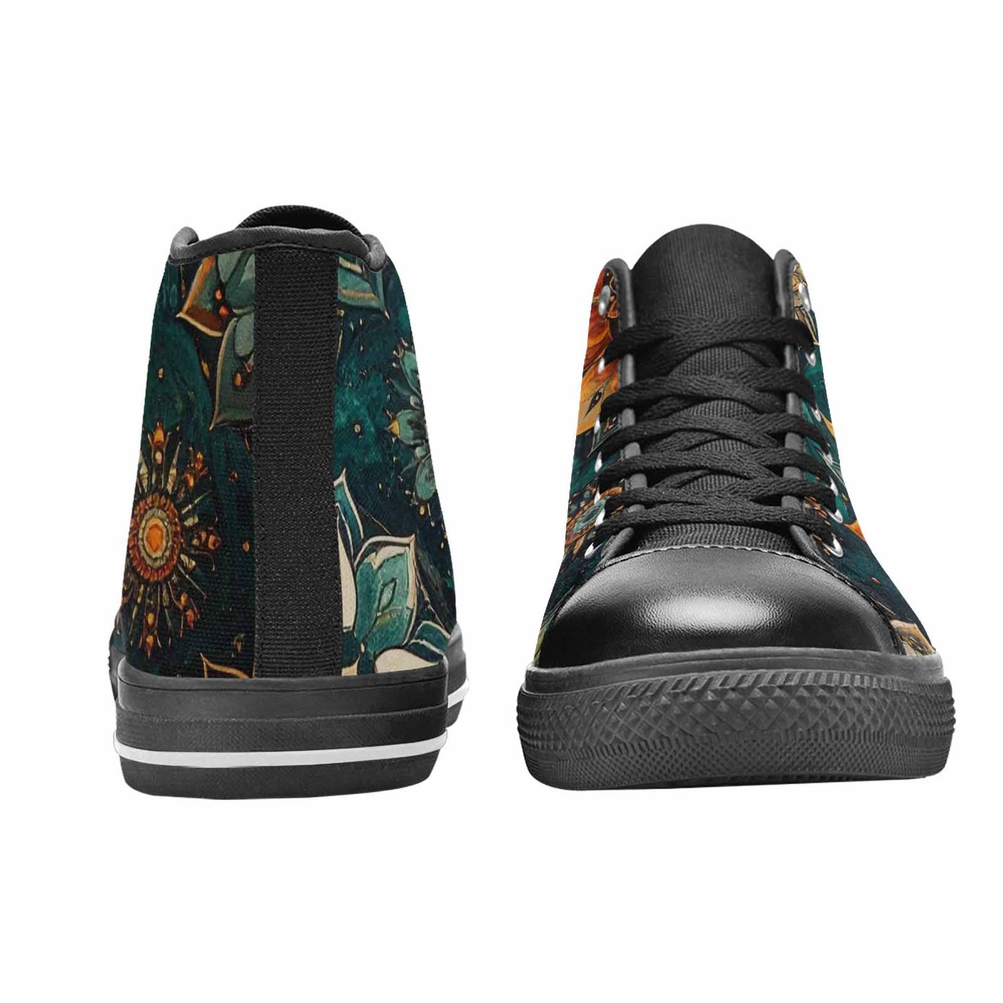 MEN'S Mandala High Top Canvas Grunge Custom Sneakers