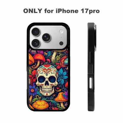 iPhone 17 Pro Case — Mushrooms And Hundreds Of Skulls Gothic, Personalized Phone Case
