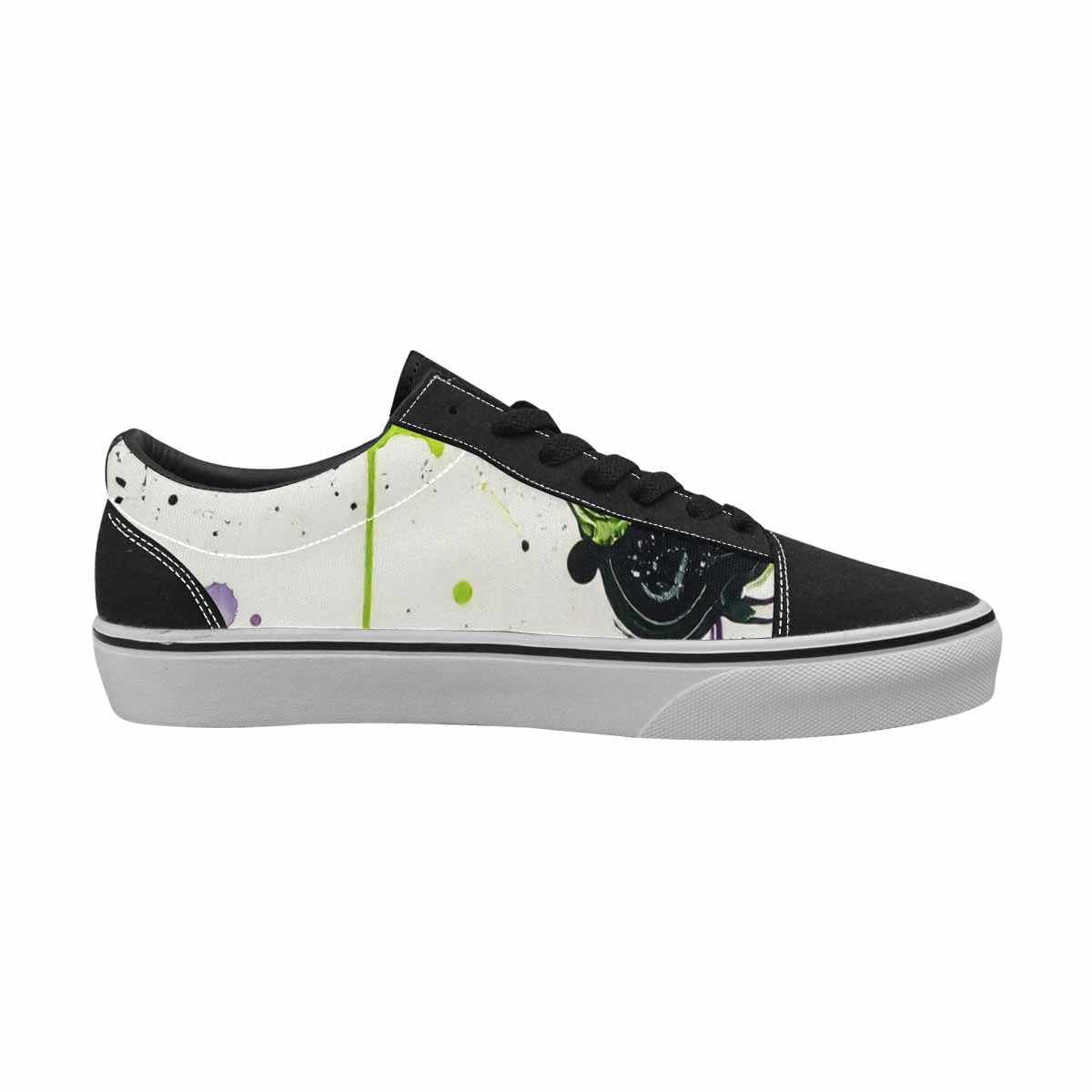 WOMEN'S Galaxy Nebula Lace-Up Canvas Vibrant Chaos Custom Sneakers