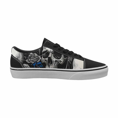 WOMEN'S Skull Roses Lace-Up Canvas Neon Fantasy Shoes