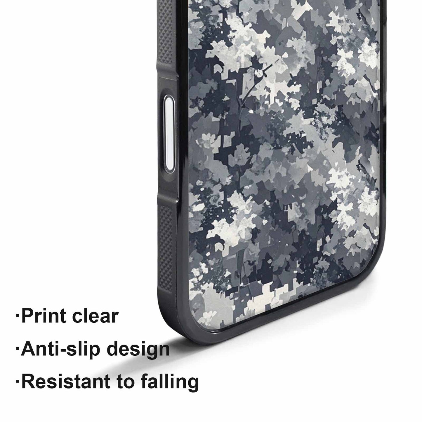 iPhone 17 Pro Case — Small Military Camouflage Blotch Pattern Camo, Custom Phone Case