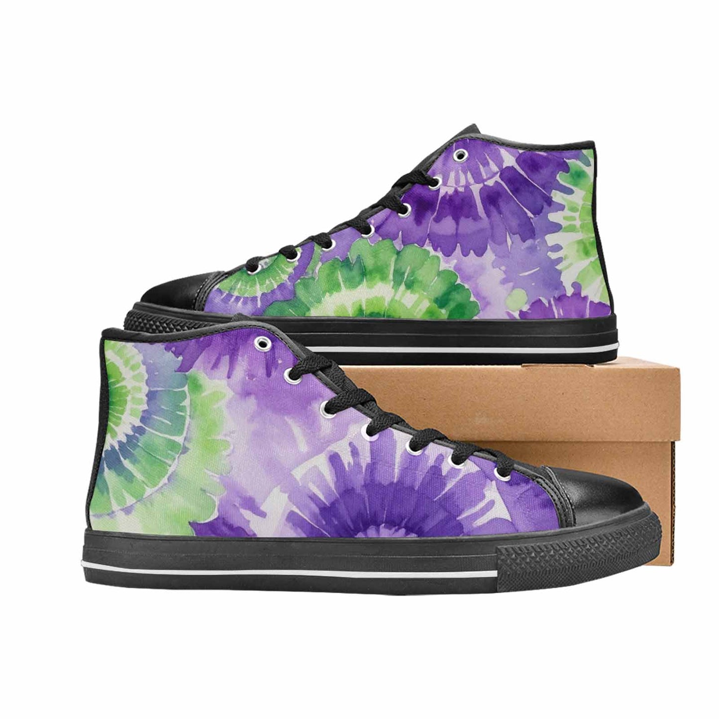 MEN'S Tie Dye - High Top Canvas Dreamcore Custom Sneakers