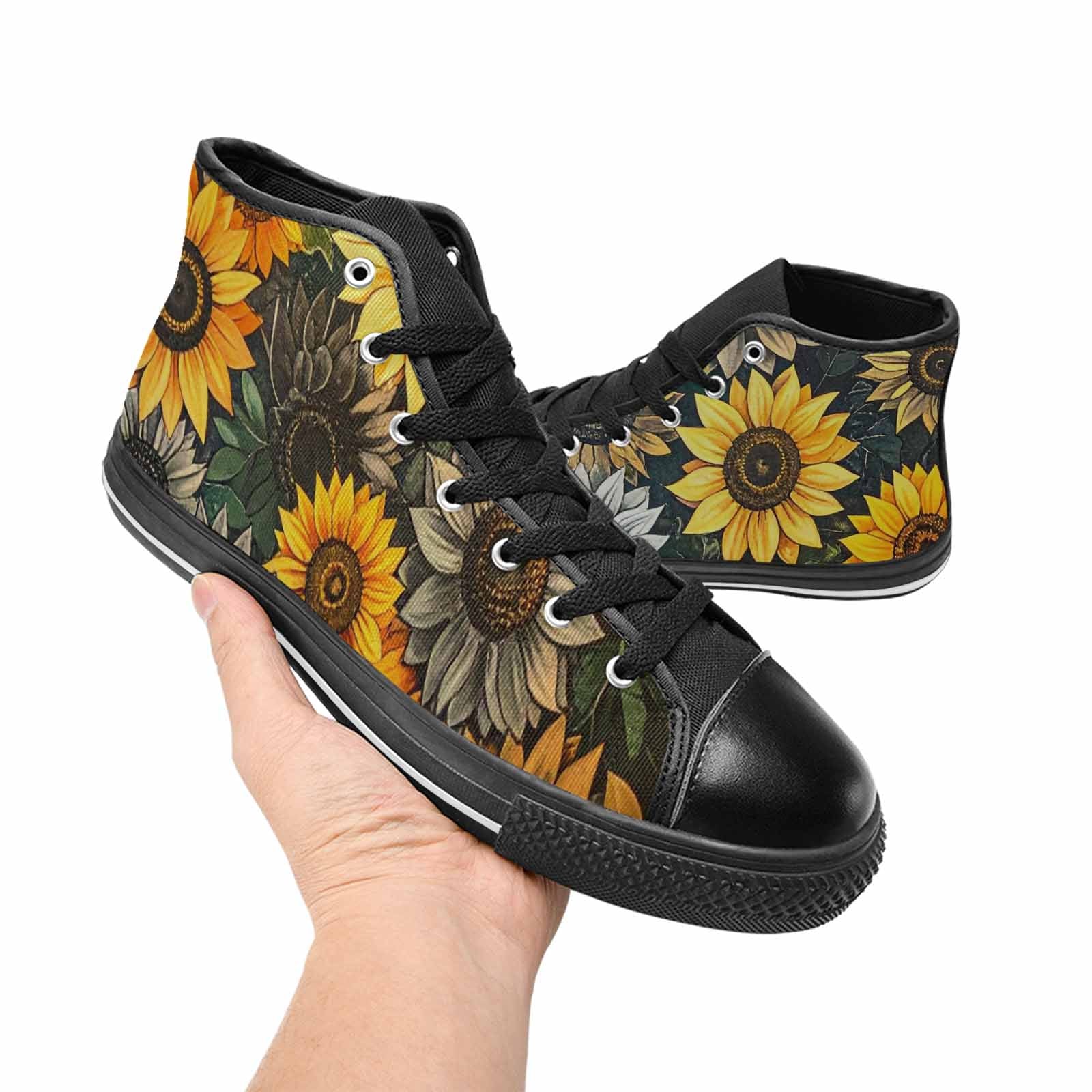 WOMEN'S Blend Melt Them High Top Canvas Cottagecore Custom Shoes