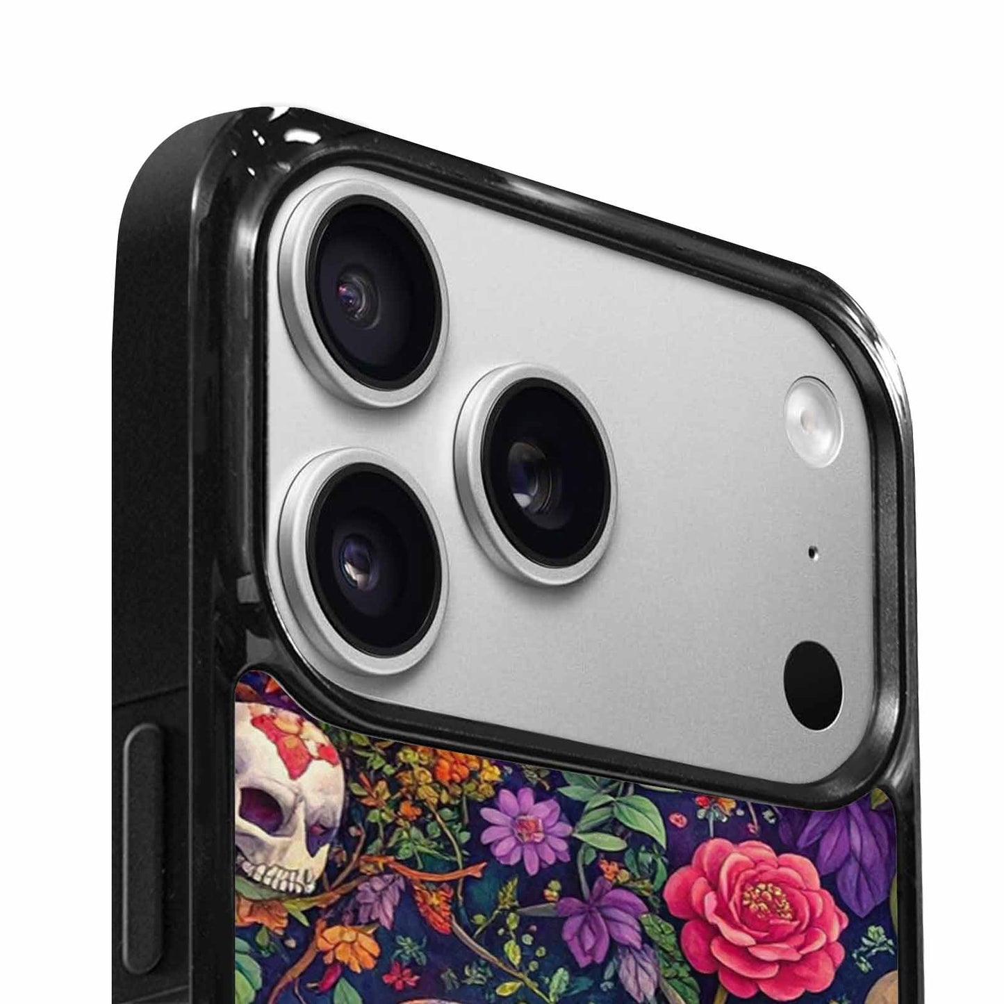iPhone 17 Pro Case — Skulls Botanicalskulls Pattern Owv Gothic Skulls, Custom Art Phone Cover