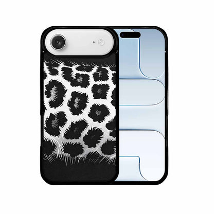 iPhone 17 Air Case — Leopard Print Black And White Animal, Custom Made Phone Cover