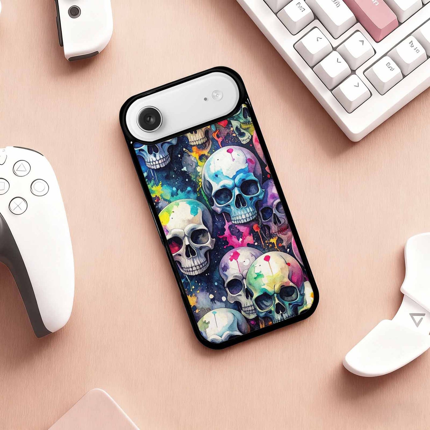 iPhone 17 Air Case — Skull Dark Art Gothic Print Gothic, Customized Protective Case