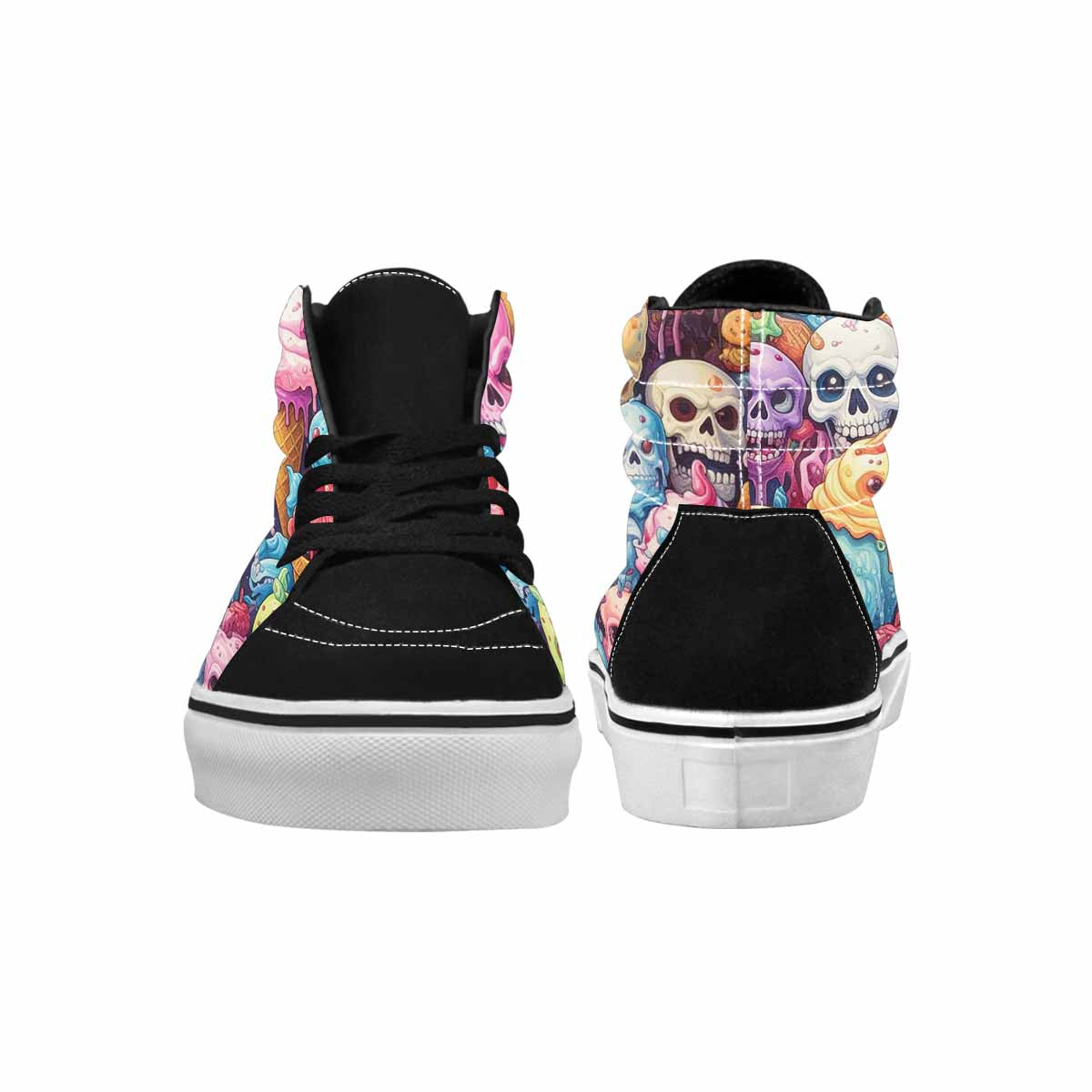 MEN'S Ice Cream Monsters  High Top Canvas Surreal Shoes