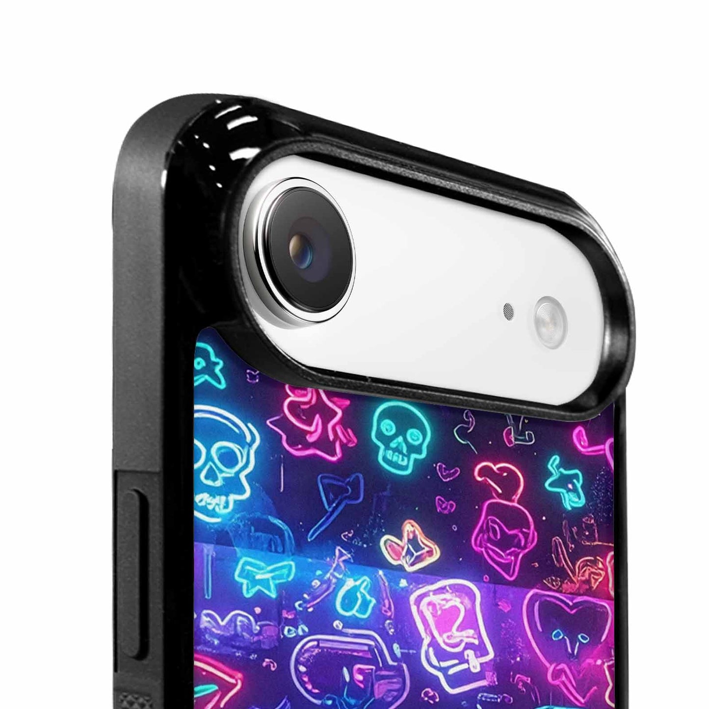 iPhone 17 Air Case — Neon Glow Sticker Icon Collage Original, Custom Print Case Cover