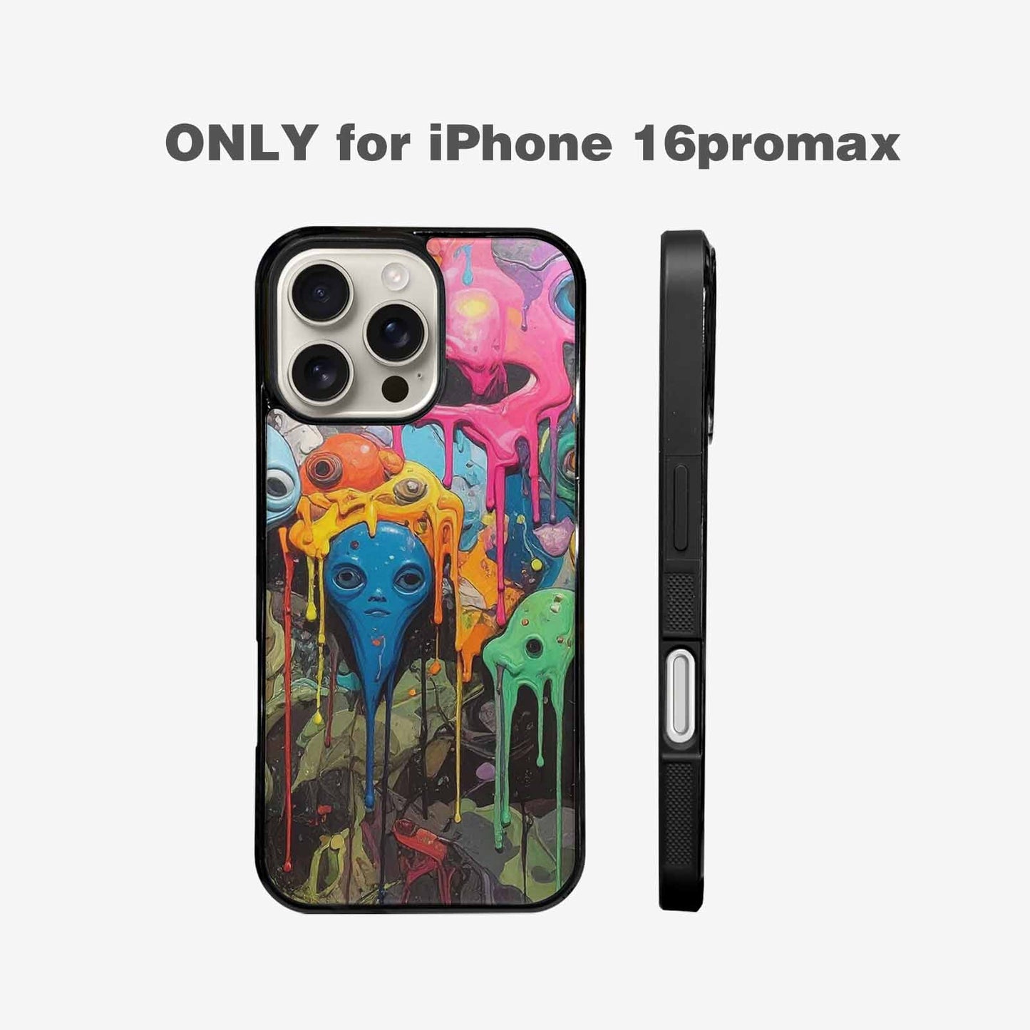 iPhone 16 Pro Max Case — Aliens Camomelting Aliens Patt 5xk Personalized, Custom Print Case Cover