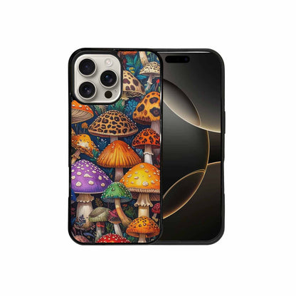 iPhone 16 Pro Max Case — Mushrooms Pattern Hundreds Of 0x7, Unique Phone Case Design