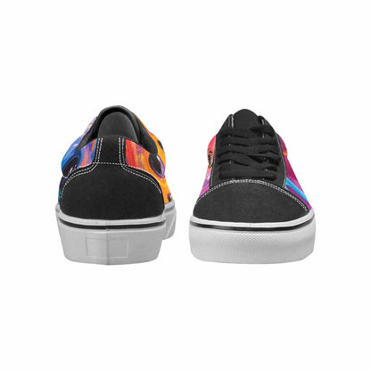 WOMEN'S Aliens  Tie Dye Lace-Up Canvas Dreamcore Custom Shoes