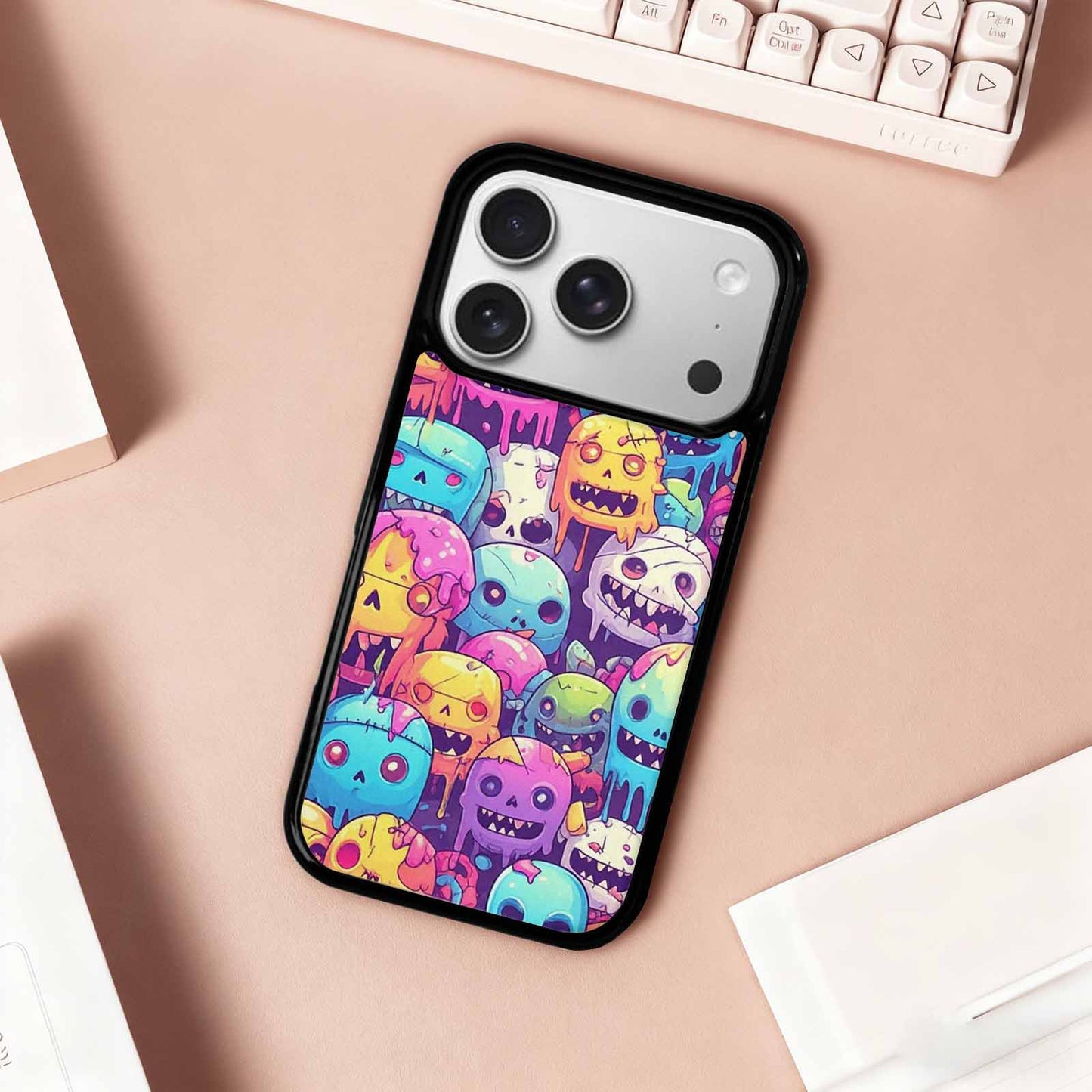 iPhone 17 Pro Case — Pastel Gore Character Pattern Hundreds Original, Custom Designed Case Cover