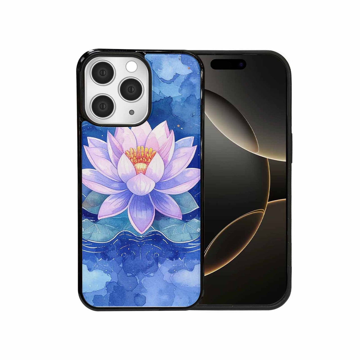 iPhone 15 Pro Max Case — Monet Water Lilies Painting Pattern, Custom Art Phone Cover