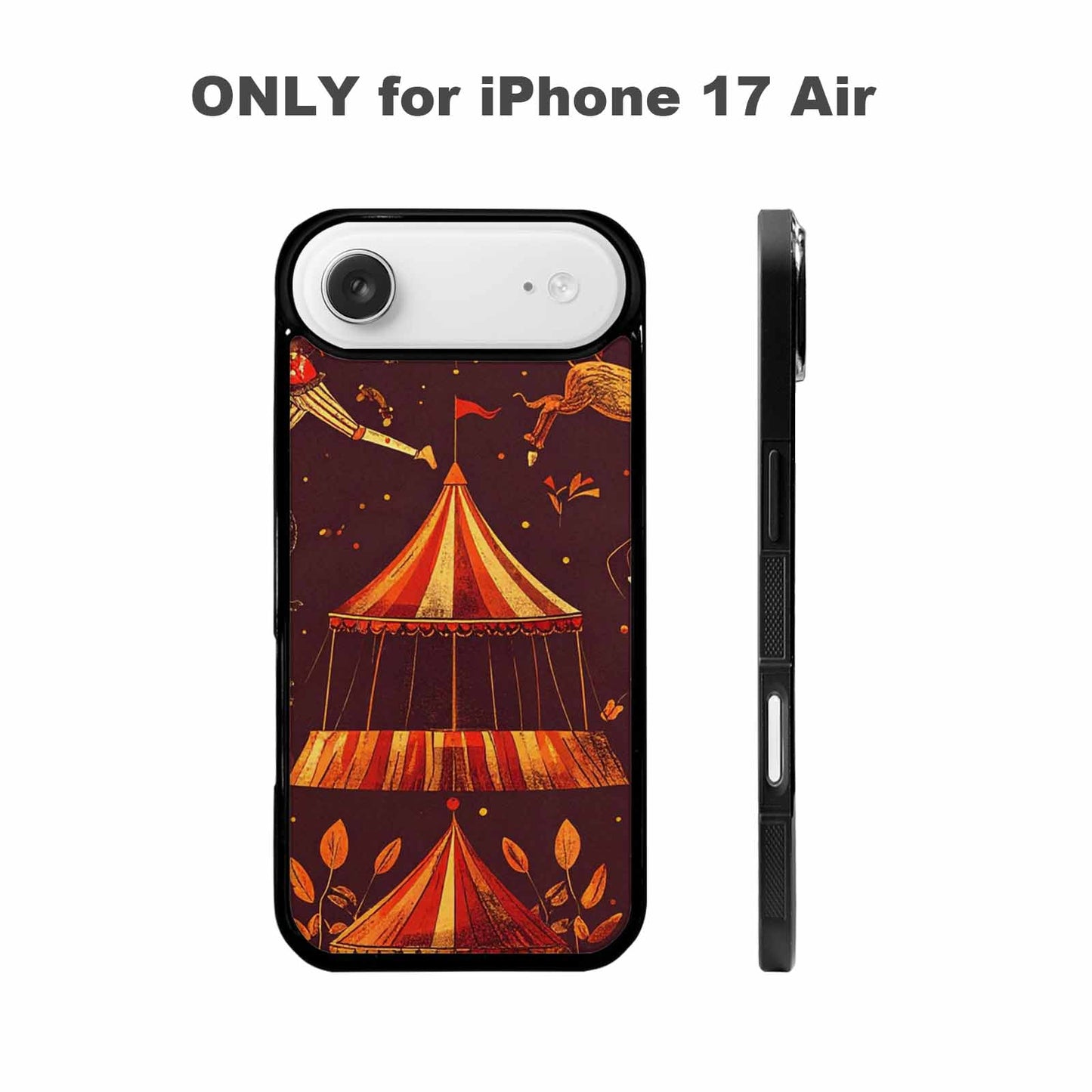 iPhone 17 Air Case — Vintage Circus Art Pattern Retro Vintage, Custom Made Phone Cover