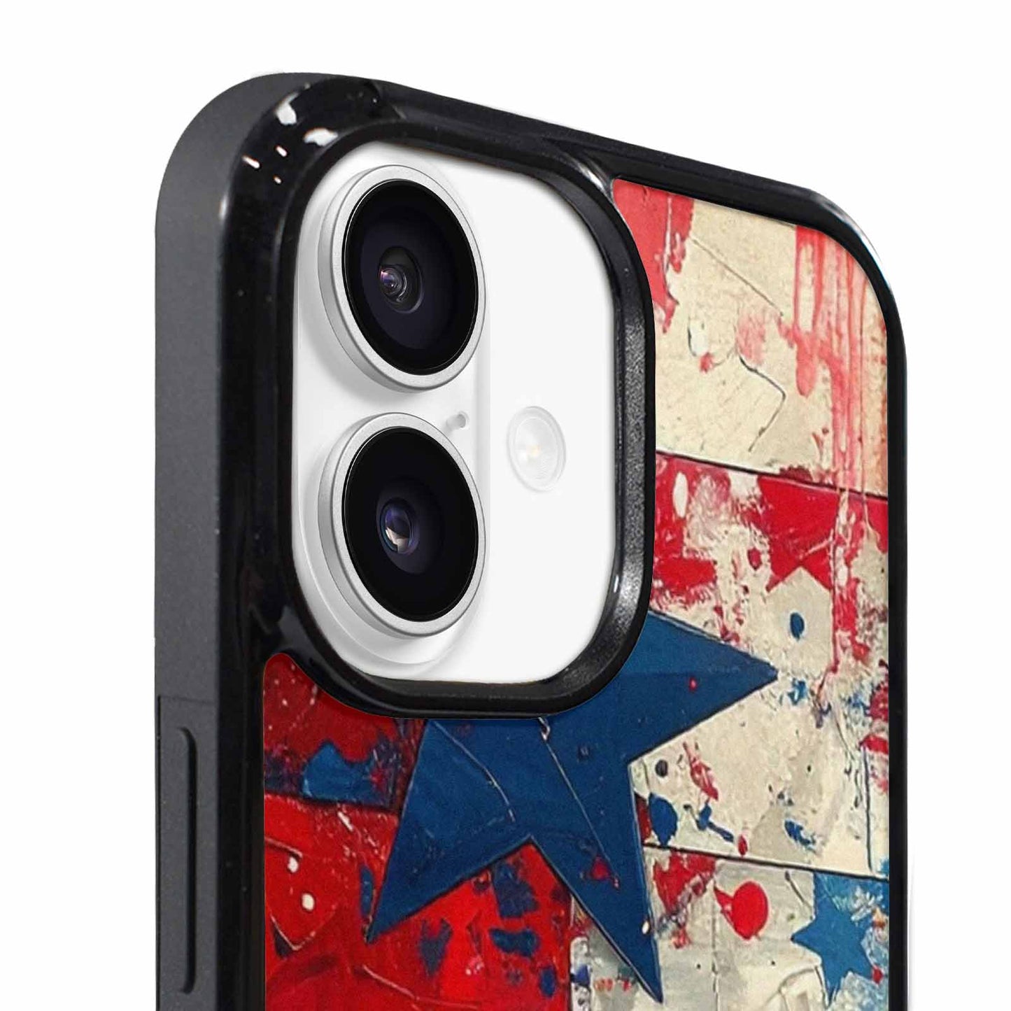 iPhone 17 Case — Patriotic Stars And Stripes Galaxy Space, Custom Art Phone Cover
