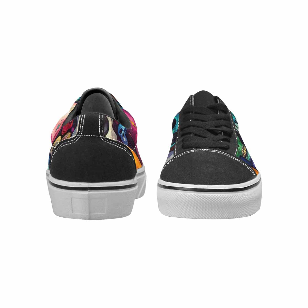 WOMEN'S Skulls (general) Lace-Up Canvas Surreal Custom Shoes