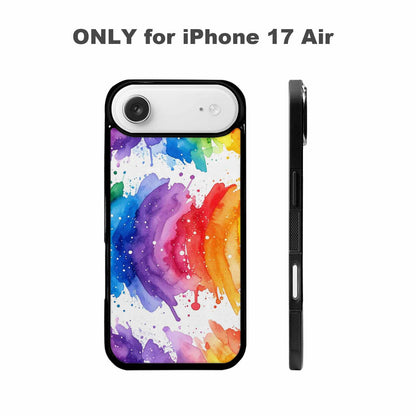 iPhone 17 Air Case — Watercolor Splash Abstract Pattern Seamless Watercolor, Customized Protective Case