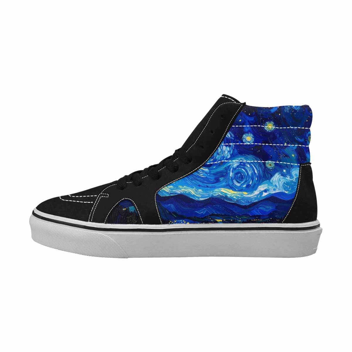 MEN'S Starry Night Van Gogh High Top Canvas Dreamcore Sneakers