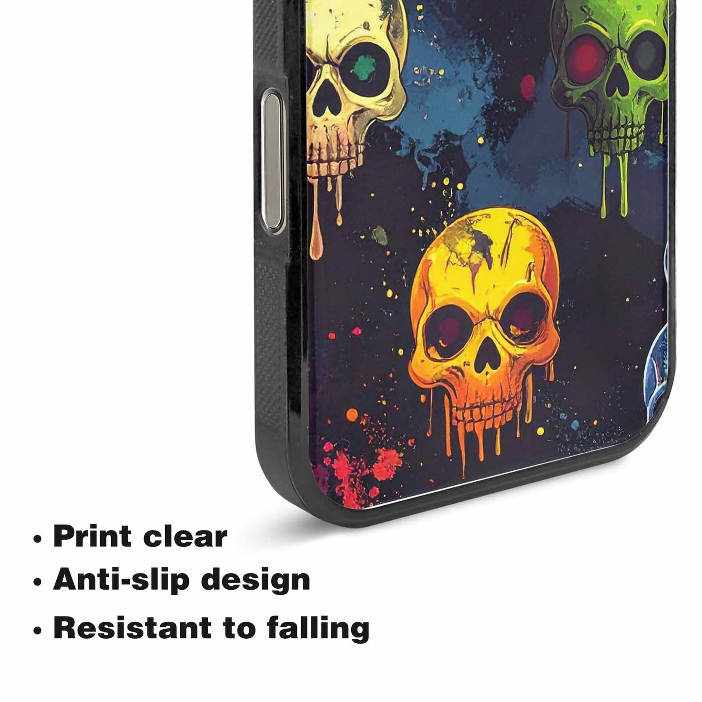 iPhone 15 Pro Max Case — Radioactive Ghost Bunny Skull Small Radioactive, Customized Protective Case