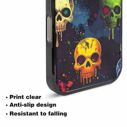 iPhone 15 Pro Max Case — Radioactive Ghost Bunny Skull Small Radioactive, Customized Protective Case