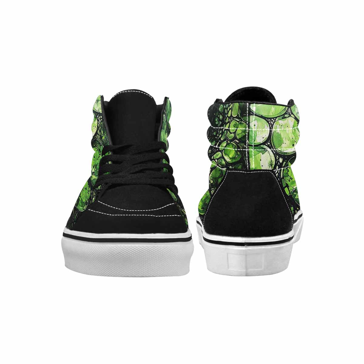 MEN'S Reptile Scale High Top Canvas Vibrant Chaos Custom Sneakers