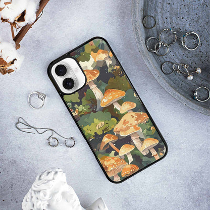iPhone 16 Plus Case — Mushrooms Camomushrooms Patter 9y1, Custom Made Phone Cover