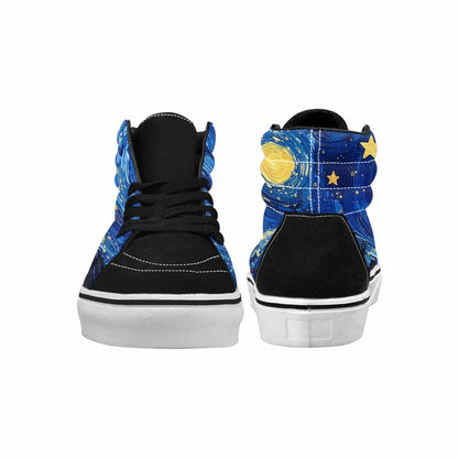 WOMEN'S Starry Night Galaxy High Top Canvas Dreamcore Custom Shoes