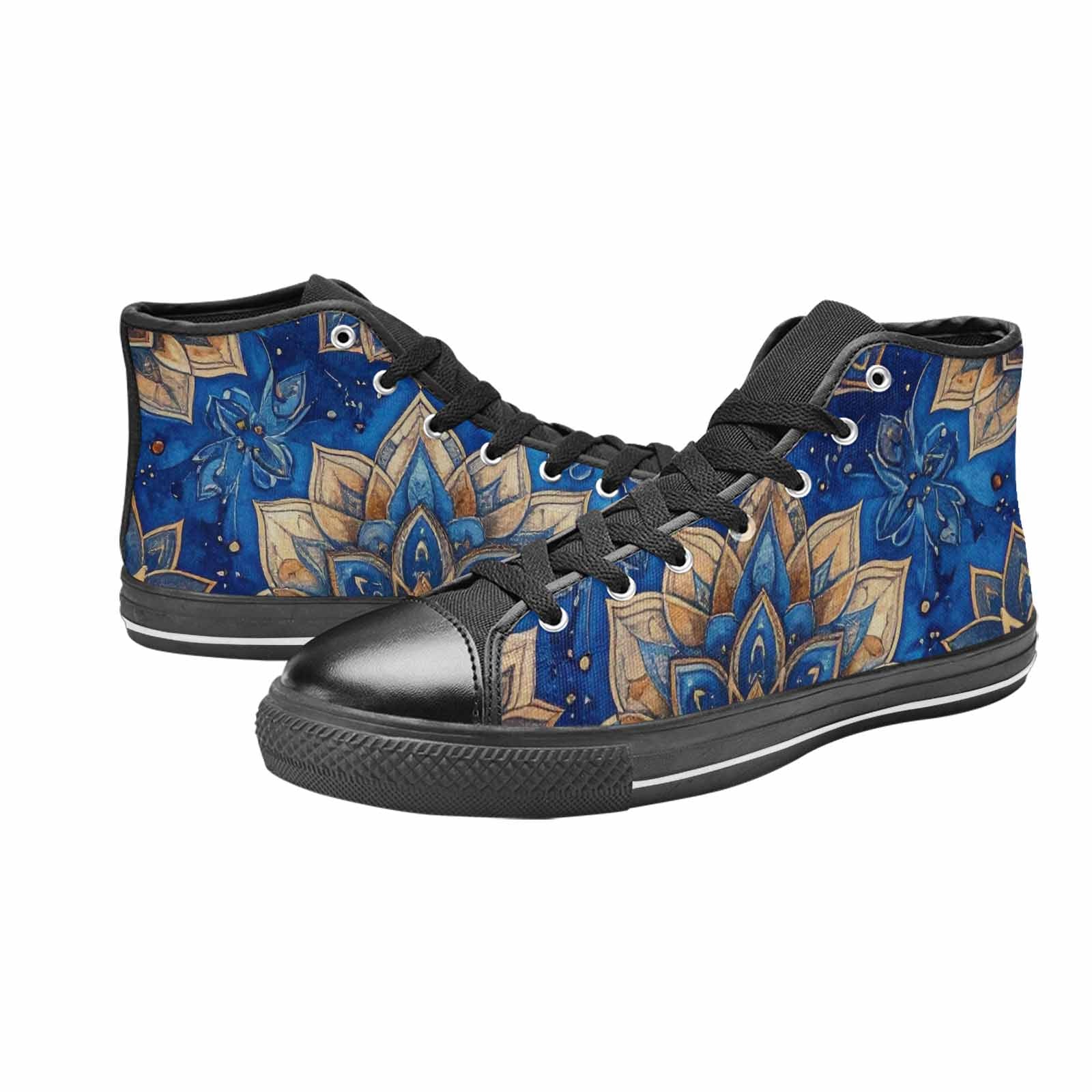 MEN'S Mandala High Top Canvas Cottagecore Custom Sneakers