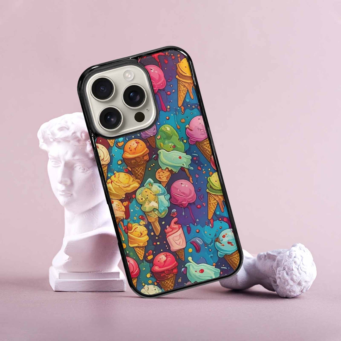iPhone 16 Pro Case — Ice Cream Motif Ice Cream Motifs, Original Design Phone Case