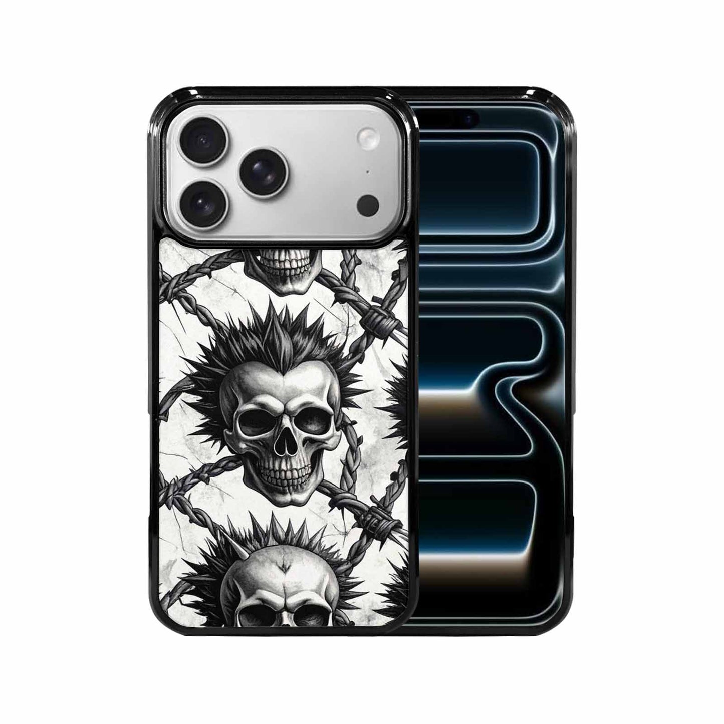 iPhone 17 Pro Max Case — Skull Dark Art Gothic Print Gothic, Custom Made Phone Cover