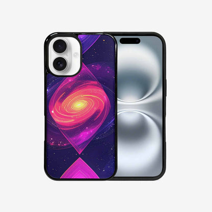 iPhone 16 Case — Rose Galaxy Art Seamless Pattern Vibrant, Custom Phone Case