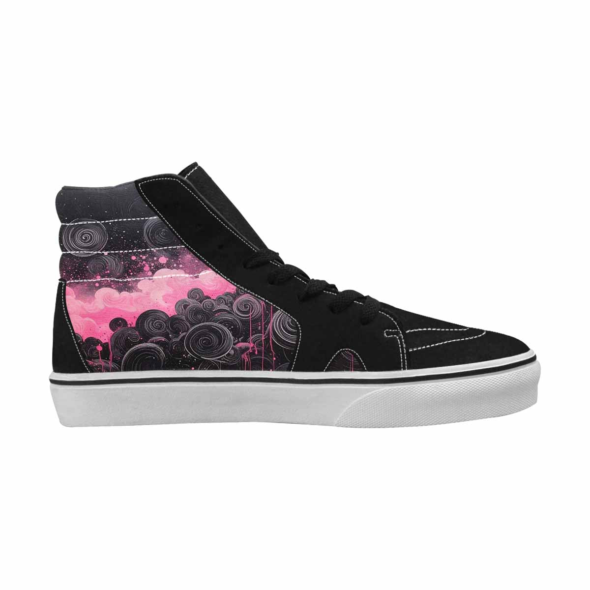 MEN'S Van Gogh Swirl High Top Canvas Y2K Custom Shoes