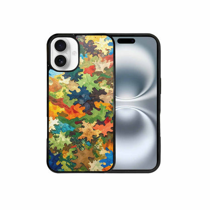 iPhone 16 Plus Case — Camo Patches Full Color Vibrant Camo, Custom Art Phone Cover