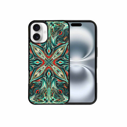 iPhone 16 Plus Case — Holographic Tribal Blaze, Custom Print Case Cover