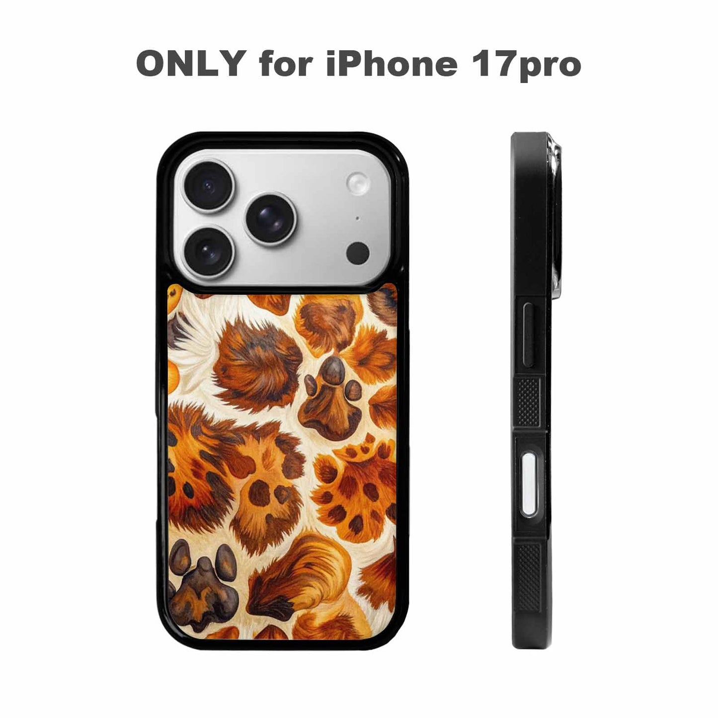 iPhone 17 Pro Case — Small Cow Animal Print Skin Animal, Custom Print Case Cover