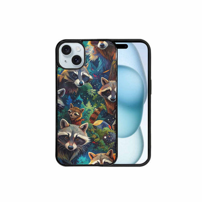 iPhone 15 Plus Case — Raccoon Bandit Raccoon Bandit Pattern Hundreds, Personalized Phone Case