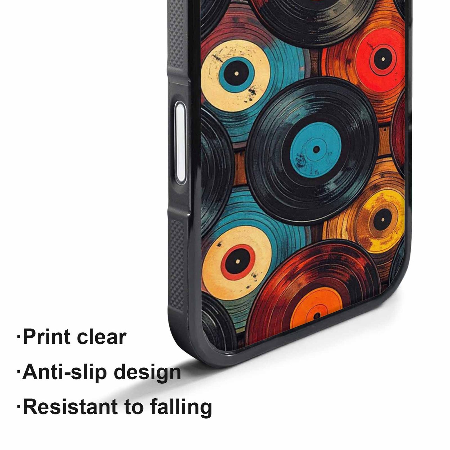 iPhone 17 Pro Case — Retro Wood Grain Vinyl Retro Vintage, Custom Phone Case