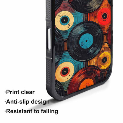 iPhone 17 Pro Case — Retro Wood Grain Vinyl Retro Vintage, Custom Phone Case